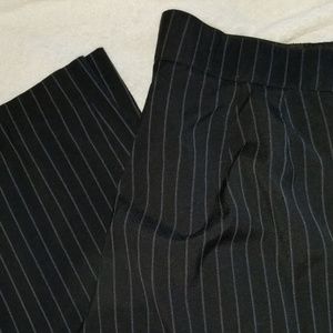 Dress pants with a pin stripe